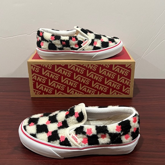 Vans, Classic Slip On, VN0A5KXM8CE, Sherpa Checkerboard - Picture 6 of 13